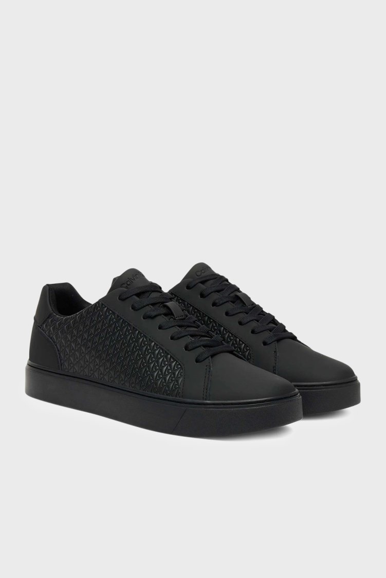 Calvin Klein Logolu Sneaker YM0YM014310GJ Erkek Ayakkabı YM0YM01431 0GJ Siyah - Calvin Klein (1)