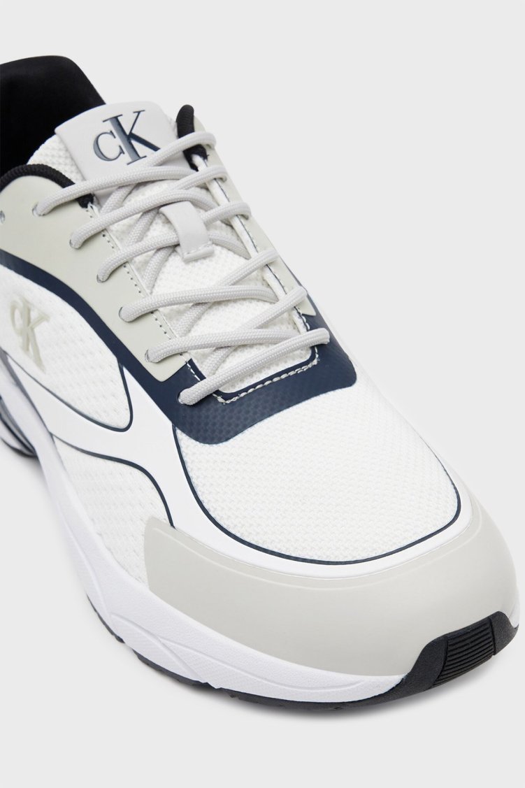 Calvin Klein Logolu Sneaker YW0YW0188702X Kadın Ayakkabı YW0YW01887 02X BEYAZ-LACİVERT - Calvin Klein (1)