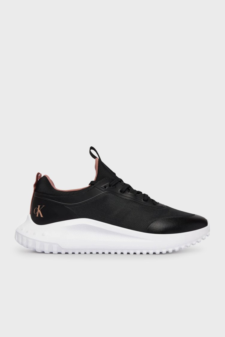 Calvin Klein Logolu Sneaker YW0YW020640GP Bayan Ayakkabı YW0YW02064 0GP SİYAH - Calvin Klein