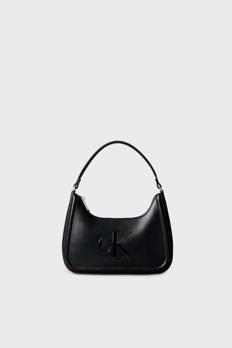 Calvin Klein Logolu Tutma Saplı Mini LV04F3230GUB1 Kadın Çanta LV04F3230G UB1 Siyah - Calvin Klein