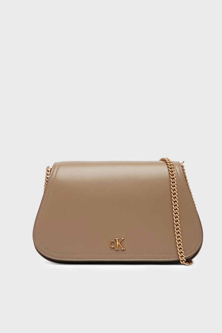 Calvin Klein Logolu Zincir Askılı LV04F1153GVFU Bayan Çanta LV04F1153G VFU TOPRAK - Calvin Klein