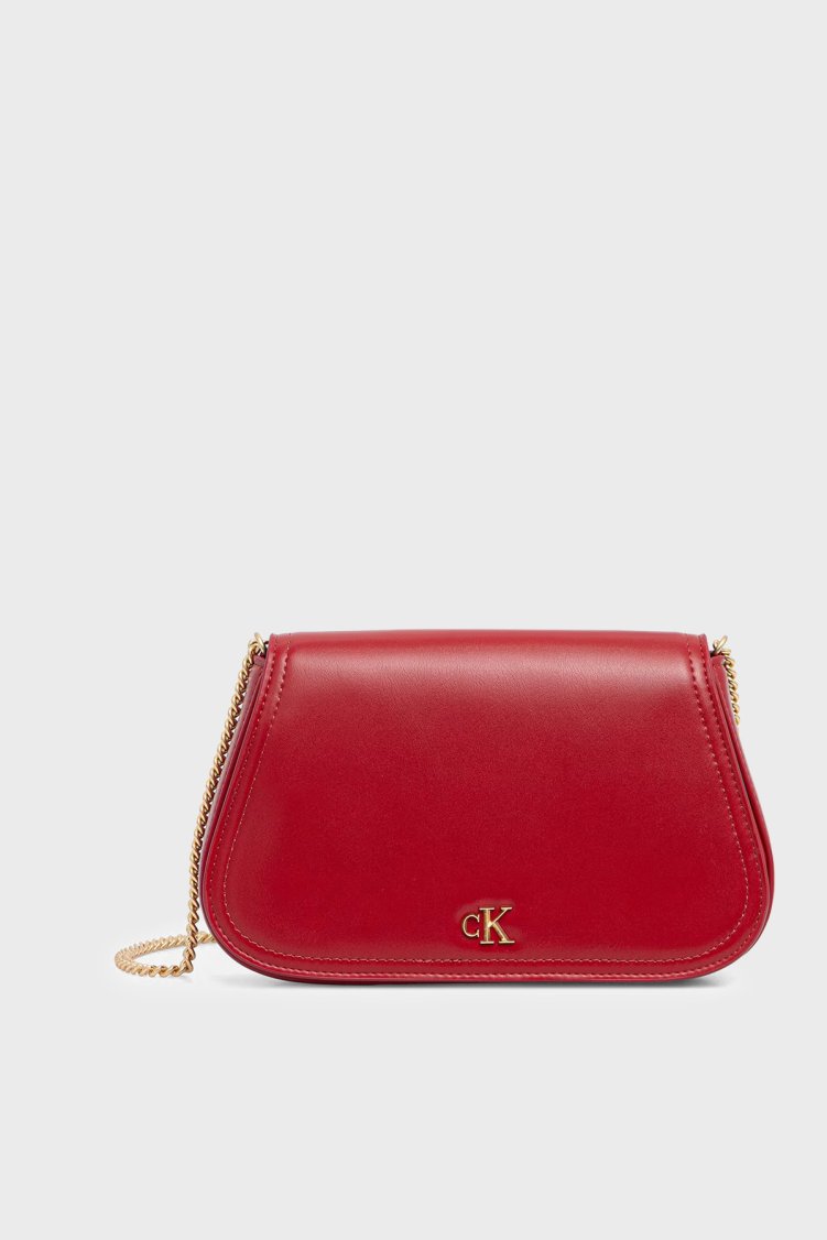 Calvin Klein Logolu Zincir Askılı LV04F1153GXLL Kadın Çanta LV04F1153G XLL BORDO - Calvin Klein