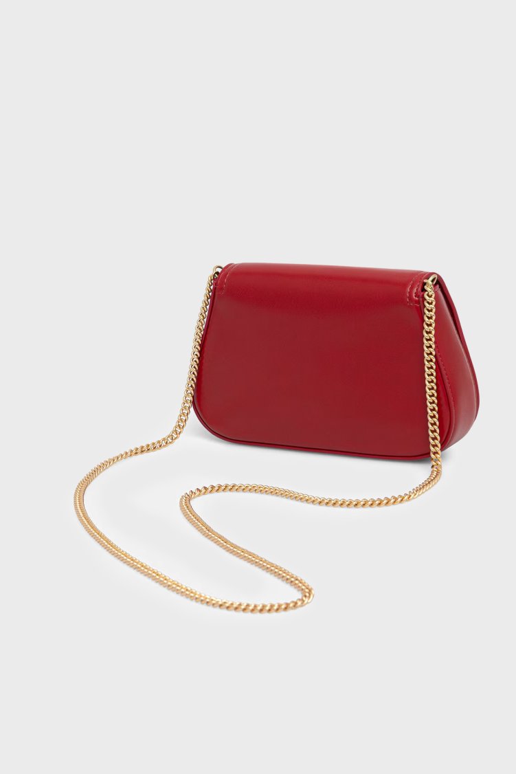 Calvin Klein Logolu Zincir Askılı LV04F1153GXLL Kadın Çanta LV04F1153G XLL BORDO - Calvin Klein (1)