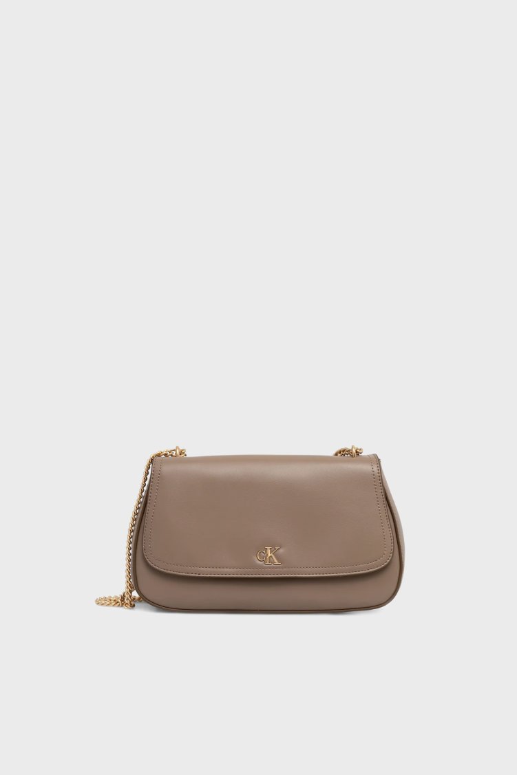 Calvin Klein Logolu Zincir Askılı LV04F3171GVFU Bayan Çanta LV04F3171G VFU TOPRAK - Calvin Klein