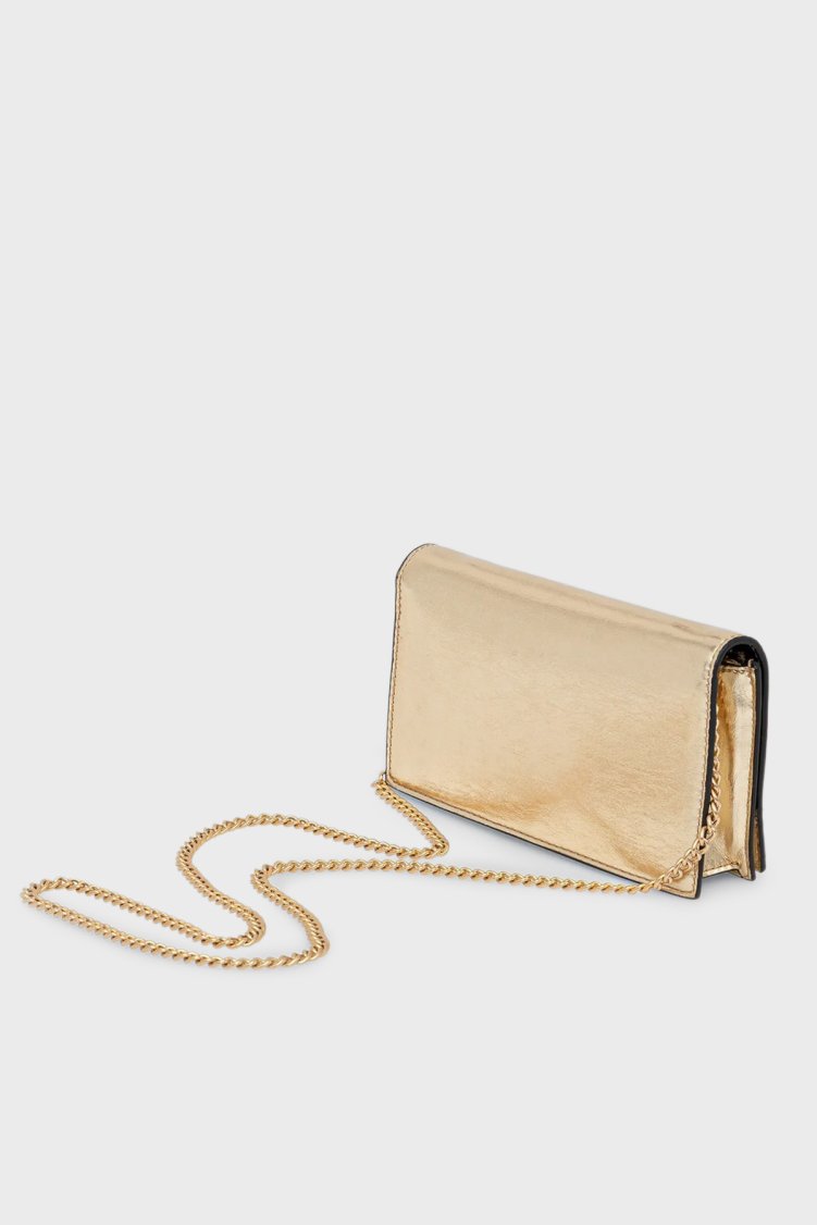 Calvin Klein Logolu Zincir Askılı LV04F3320G3JG Bayan Cüzdan LV04F3320G 3JG GOLD - Calvin Klein (1)
