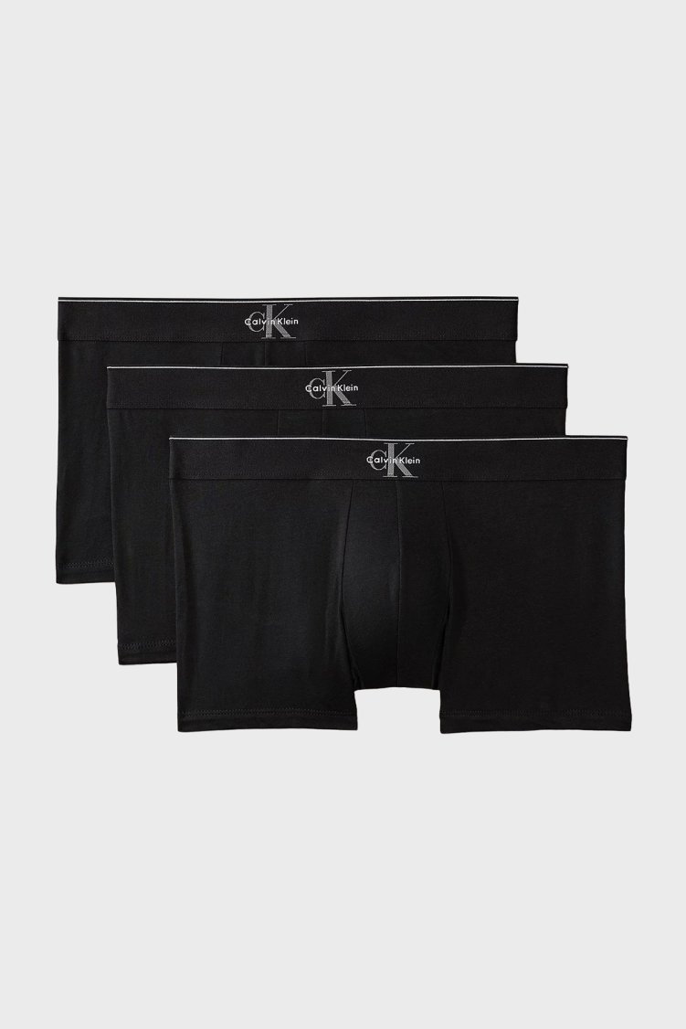 Calvin Klein Pamuklu 3 Pack LV00NB4472UB1 Erkek Boxer LV00NB4472 UB1 SİYAH - Calvin Klein