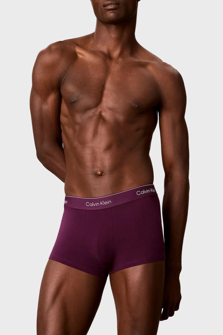 Calvin Klein Pamuklu 5 Pack LV00NB43904MM Erkek Boxer LV00NB4390 4MM Siyah-lacivert-haki-mürdüm-bey - Calvin Klein (1)