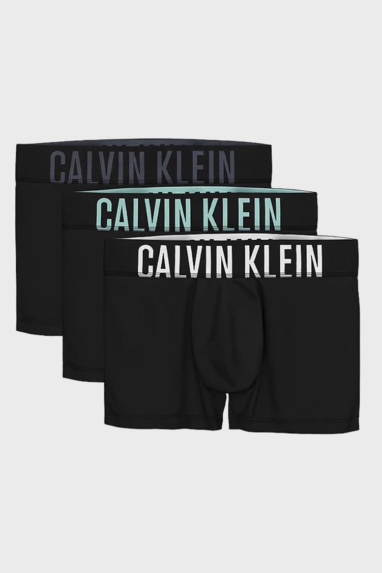 Calvin Klein Pamuklu Logolu 3 Pack 000NB3608AZDO Erkek Boxer 000NB3608A ZDO SİYAH - Calvin Klein