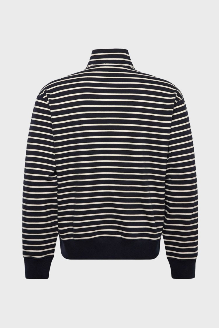 Calvin Klein Pamuklu Logolu Relaxed Fit Fermuarlı Dik Yaka LV04RG261GCEF Erkek Sweat LV04RG261G CEF Lacivert - Calvin Klein (1)