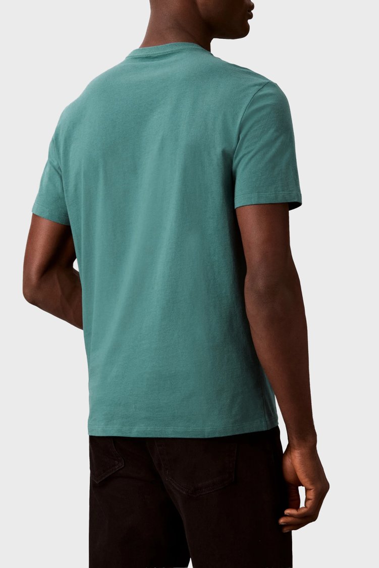 Calvin Klein Pamuklu Regular Fit Bisiklet Yaka LV04RB866G8ZU Erkek T Shirt LV04RB866G 8ZU Petrol - Calvin Klein (1)