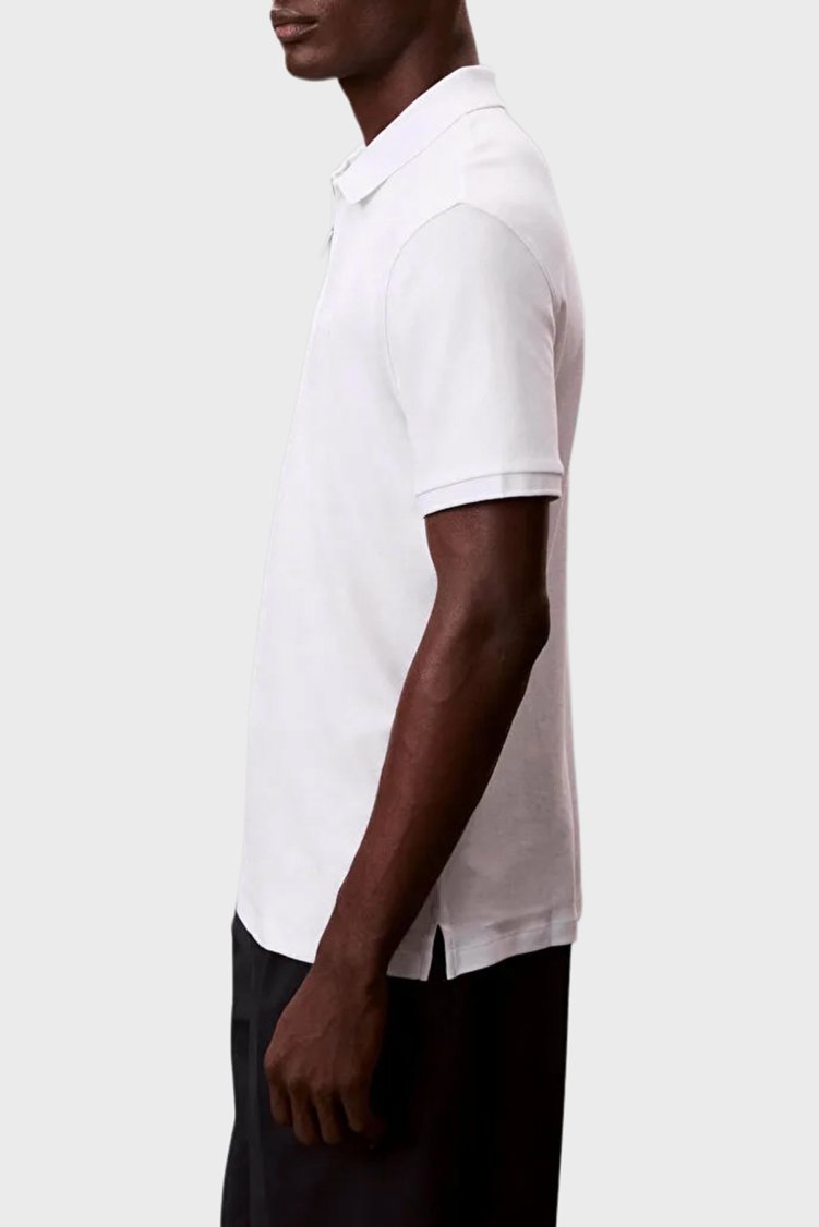 Calvin Klein Pamuklu Regular Fit Fermuarlı LV04LE255GYAF Erkek Polo LV04LE255G YAF BEYAZ - Calvin Klein (1)