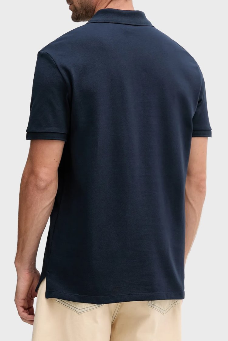Calvin Klein Pamuklu Regular Fit Logo Nakışlı LV040EM269CEF Erkek Polo LV040EM269 CEF LACİVERT - Calvin Klein (1)