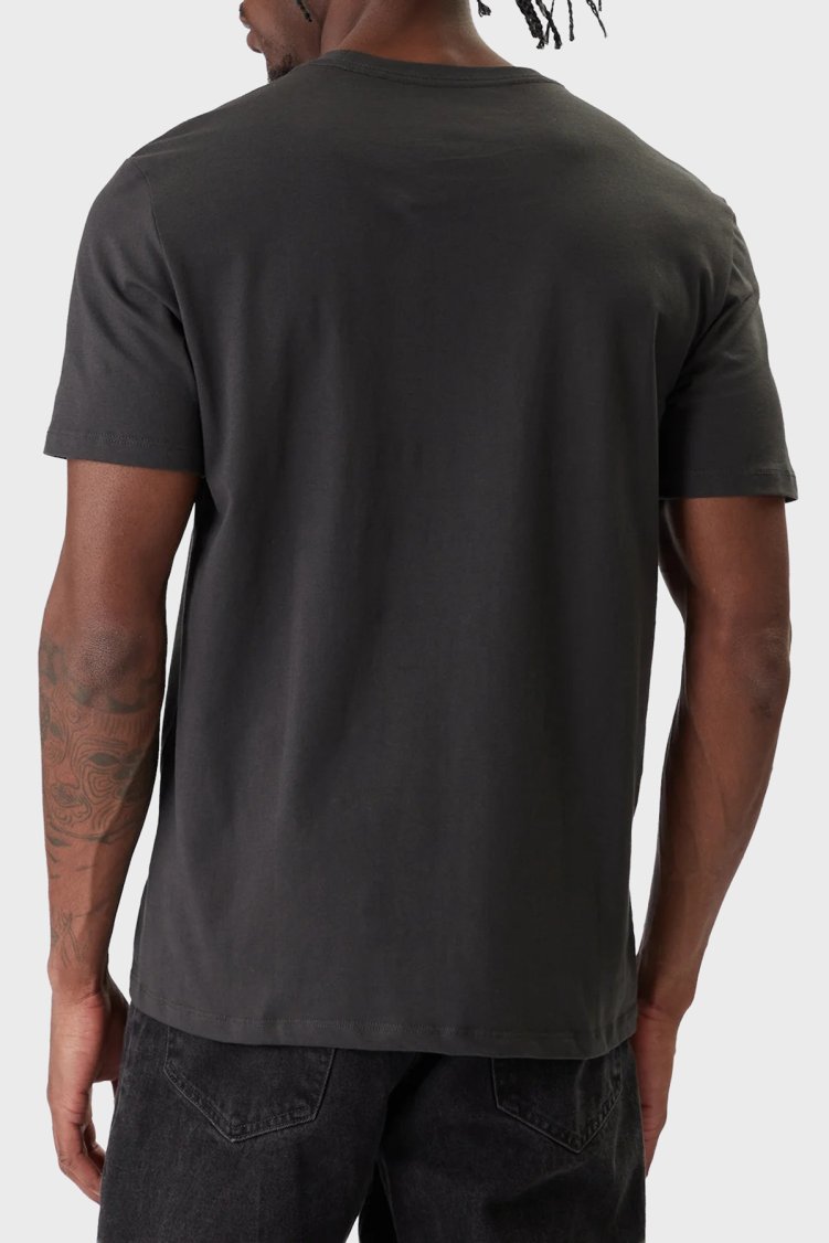 Calvin Klein Pamuklu Regular Fit logolu Bisiklet Yaka LV04RE807G8MN Erkek T Shirt LV04RE807G 8MN Antrasit - Calvin Klein (1)