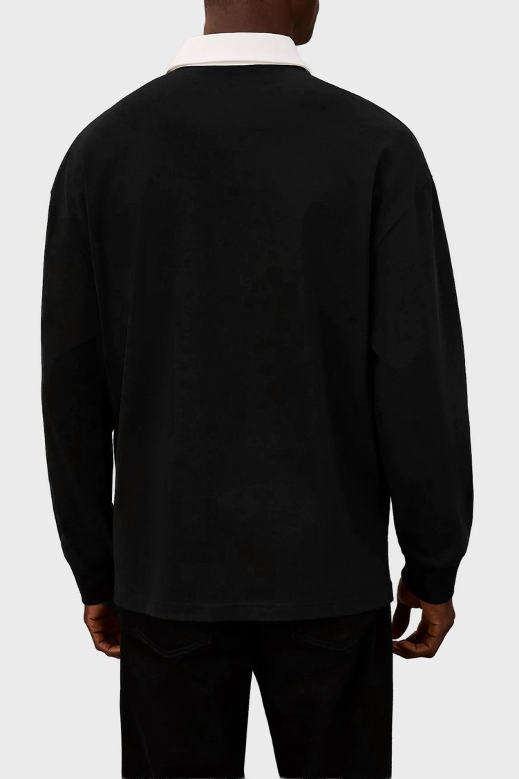 Calvin Klein Pamuklu Regular Fit Logolu Düğmeli LV04RE227GUB1 Erkek Polo LV04RE227G UB1 SİYAH - Calvin Klein (1)