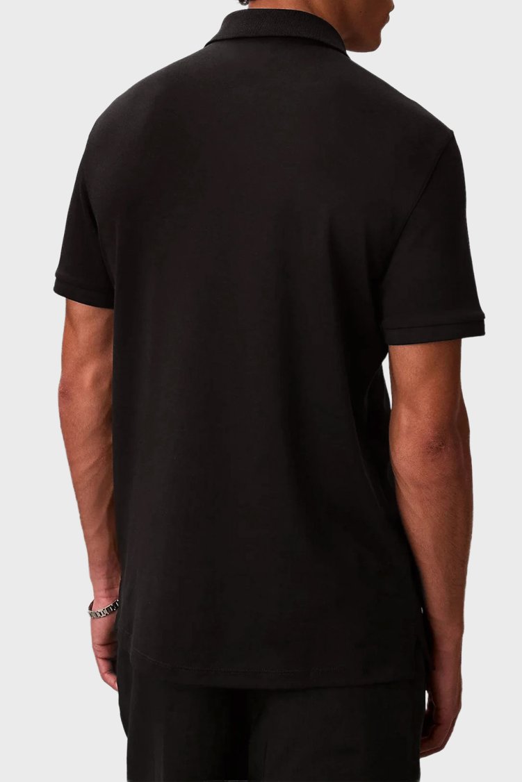 Calvin Klein Pamuklu Regular Fit Logolu Fermuarlı LV04LE255GUB1 Erkek Polo LV04LE255G UB1 SİYAH - Calvin Klein (1)