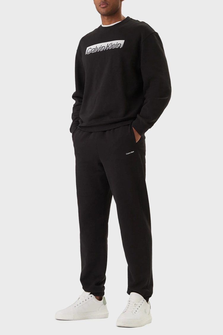 Calvin Klein Pamuklu Regular Fit Normal Bel LV04LF247GUB1 Erkek Pantolon LV04LF247G UB1 SİYAH - Calvin Klein (1)