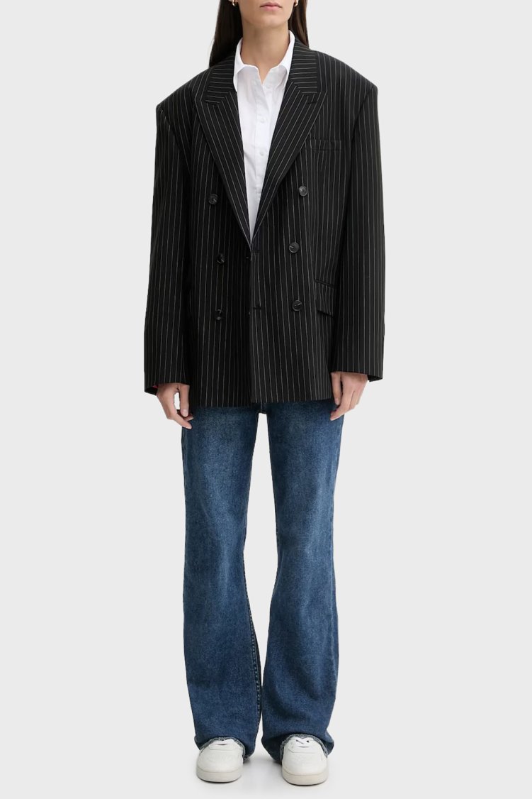 Calvin Klein Pamuklu Relaxed Fit Klasik Yaka Kısa LV047C141GYAA Bayan Gömlek LV047C141G YAA BEYAZ - Calvin Klein (1)