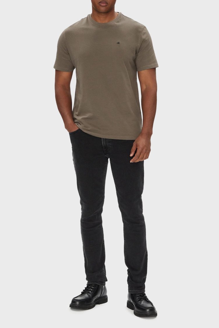 Calvin Klein Pamuklu Skinny Fit Normal Bel Dar Paça Jeans LV04RB722G846 Erkek Kot Pantolon LV04RB722G 846 SİYAH - Calvin Klein (1)