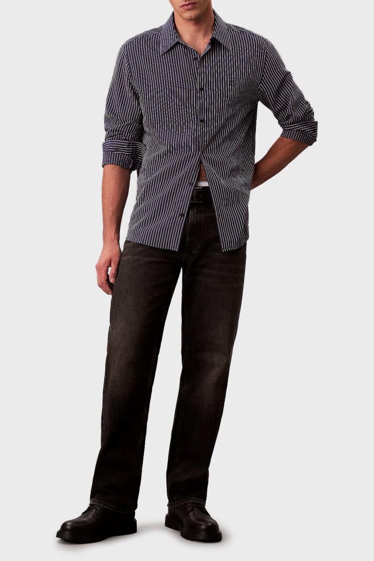 Calvin Klein Pamuklu Straight Fit Normal Bel Düz Paça Jeans LV04RD724G01G Erkek Kot Pantolon LV04RD724G 01G KAHVE - Calvin Klein