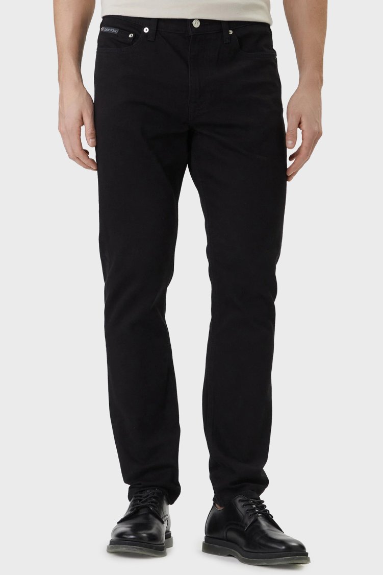 Calvin Klein Pamuklu Straight Fit Normal Jeans LV04RF740GJW4 Erkek Kot Pantolon LV04RF740G JW4 SİYAH - Calvin Klein