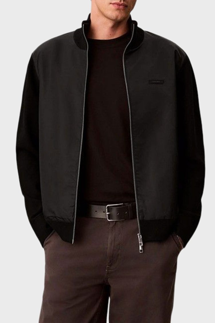 Calvin Klein Regular Fit Fermuarlı Dik Yaka LV04LH309GUB1 Erkek Kazak LV04LH309G UB1 Siyah - Calvin Klein