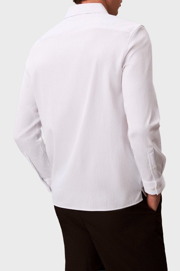 Calvin Klein Regular Fit Göğüs Cepli LV04LF108GYAA Erkek Gömlek LV04LF108G YAA BEYAZ - Calvin Klein (1)