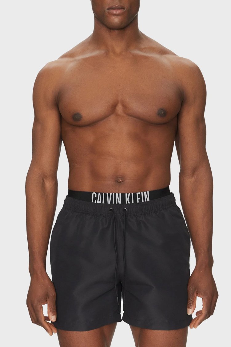 Calvin Klein Regular Fit Logolu KM0KM01093BEH Erkek Mayo Short KM0KM01093 BEH Siyah - Calvin Klein (1)