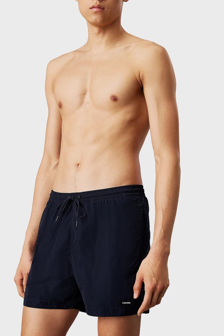 Calvin Klein Regular Fit Normal Bel Hızlı Kuruyan KM0KM01111CEF Erkek Mayo Short KM0KM01111 CEF LACİVERT - Calvin Klein
