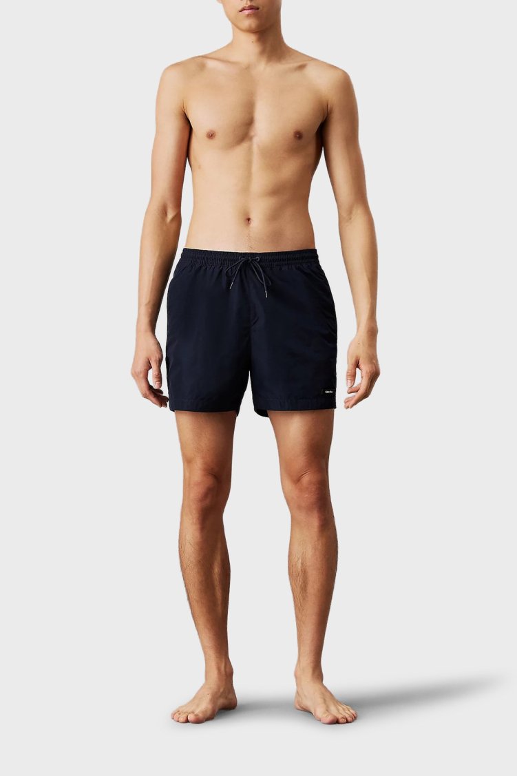 Calvin Klein Regular Fit Normal Bel Hızlı Kuruyan KM0KM01111CEF Erkek Mayo Short KM0KM01111 CEF LACİVERT - Calvin Klein (1)