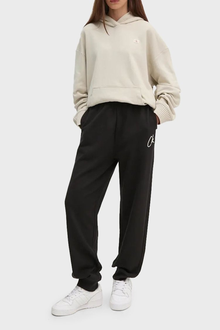 Calvin Klein Regular Fit Pamuklu Spor J20J224441BEH Kadın Pantolon J20J224441 BEH SİYAH - Calvin Klein (1)