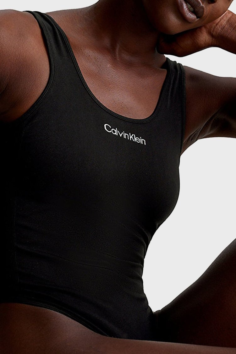 Calvin Klein Sırt Dekolteli Streç Jarse KW0KW02311BEH Bayan Mayo KW0KW02311 BEH SİYAH - Calvin Klein (1)