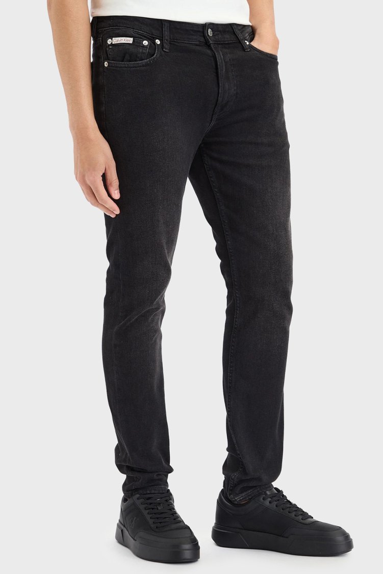 Calvin Klein Slim Fit Düşük Bel Dar Paça Jeans LV04RG713GZCG Erkek Kot Pantolon LV04RG713G ZCG SİYAH - Calvin Klein