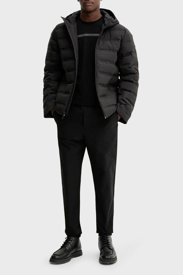 Calvin Klein Slim Fit Lastikli Bel Daralan Paça LV04LB614GUB1 Erkek Pantolon LV04LB614G UB1 SİYAH - Calvin Klein (1)
