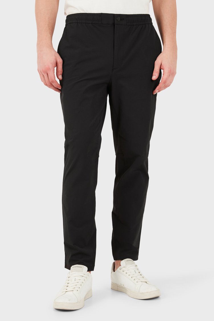 Calvin Klein Slim Fit Lastikli Bel LV04LH603GUB1 Erkek Pantolon LV04LH603G UB1 Siyah - Calvin Klein