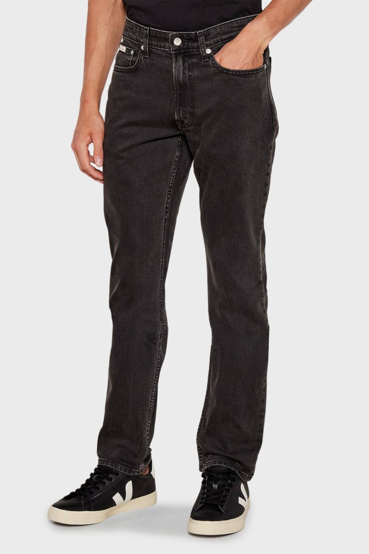 Calvin Klein Slim Fit Pamuklu Normal Bel Jeans LV04RB738G846 Erkek Kot Pantolon LV04RB738G 846 SİYAH - Calvin Klein