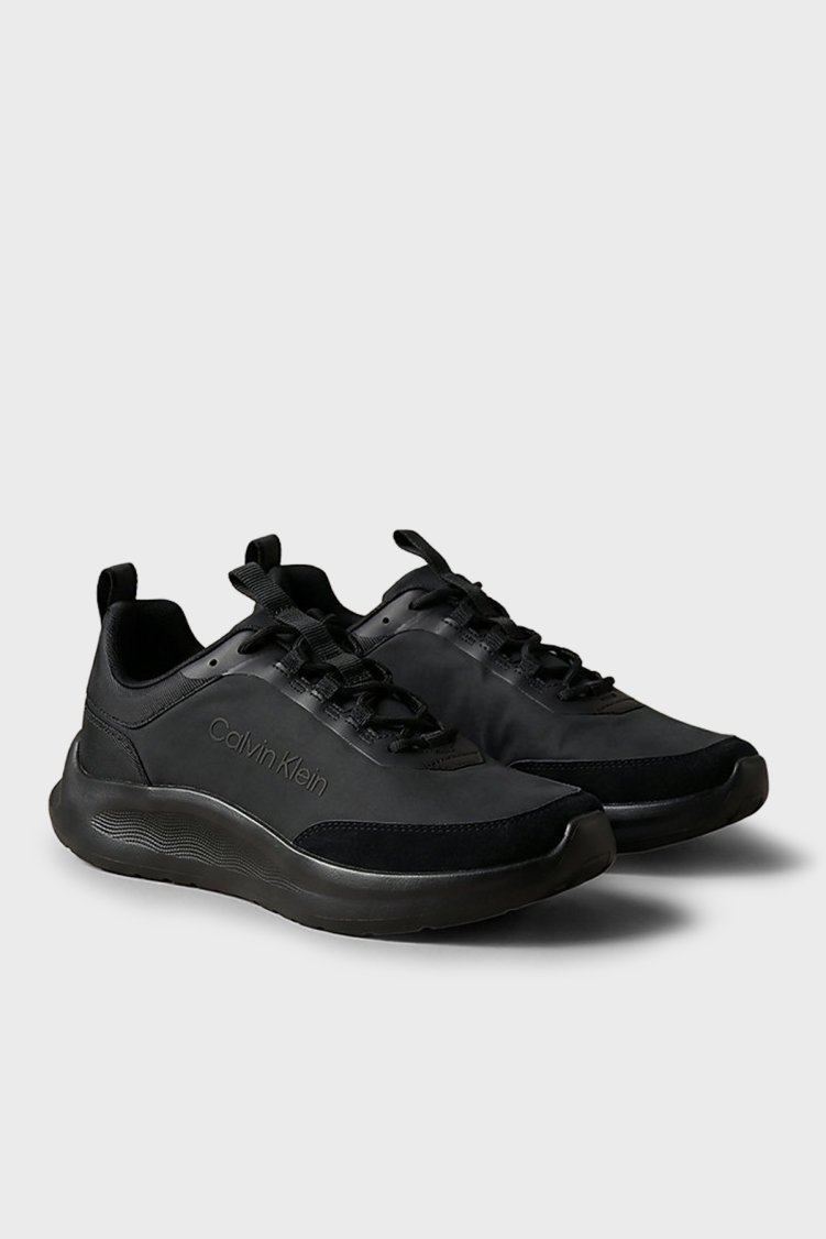 Calvin Klein Süet Detaylı Sneaker Erkek Ayakkabı HM0HM02342 0GJ Siyah - Calvin Klein (1)