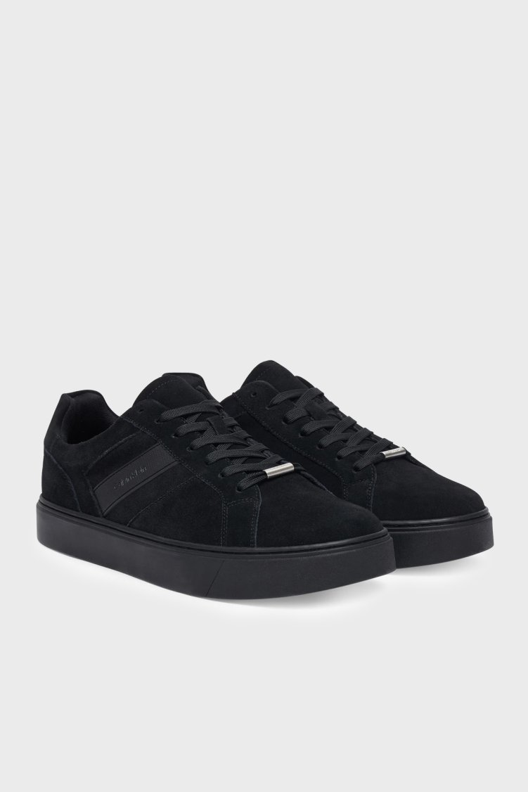 Calvin Klein Süet Logolu Sneaker Erkek Ayakkabı HM0HM02200 0GJ SİYAH - Calvin Klein (1)