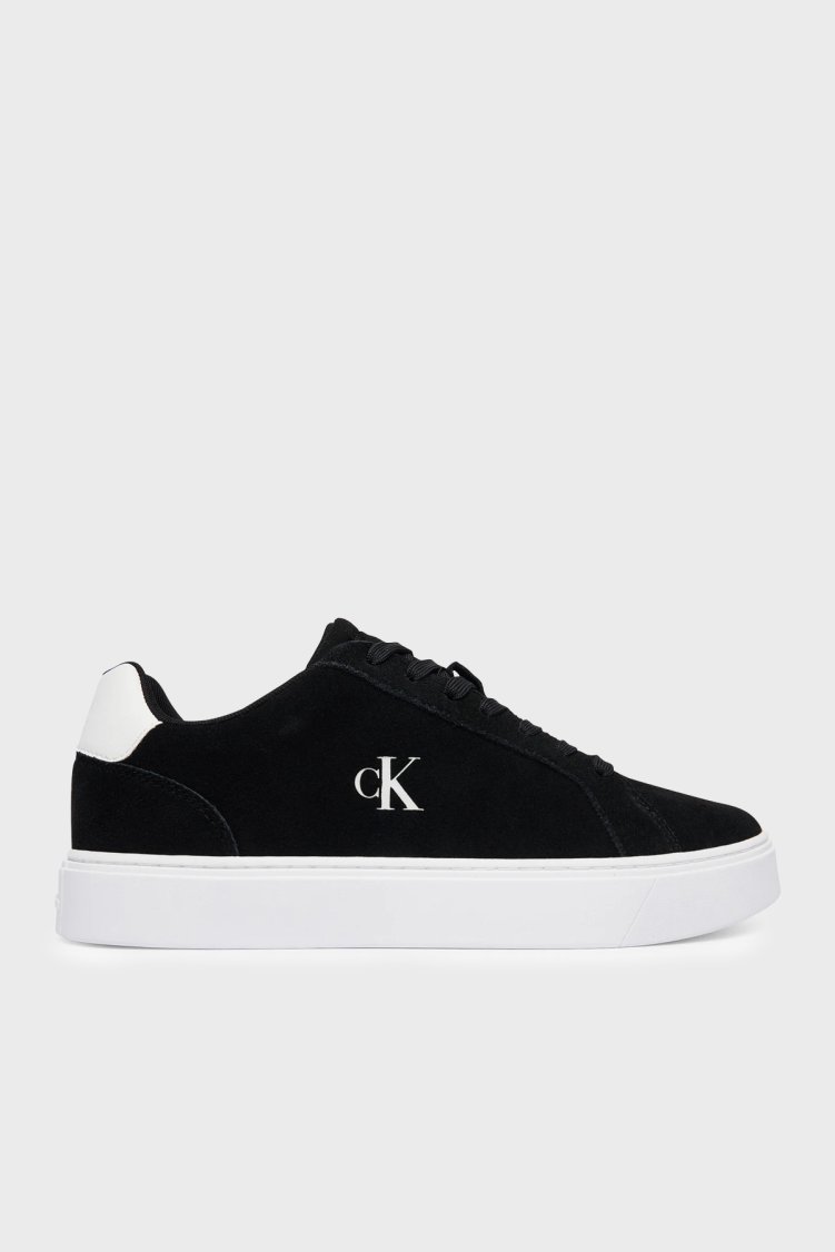 Calvin Klein Süet Sneaker YM0YM0143401H Erkek Ayakkabı YM0YM01434 01H Siyah - Calvin Klein