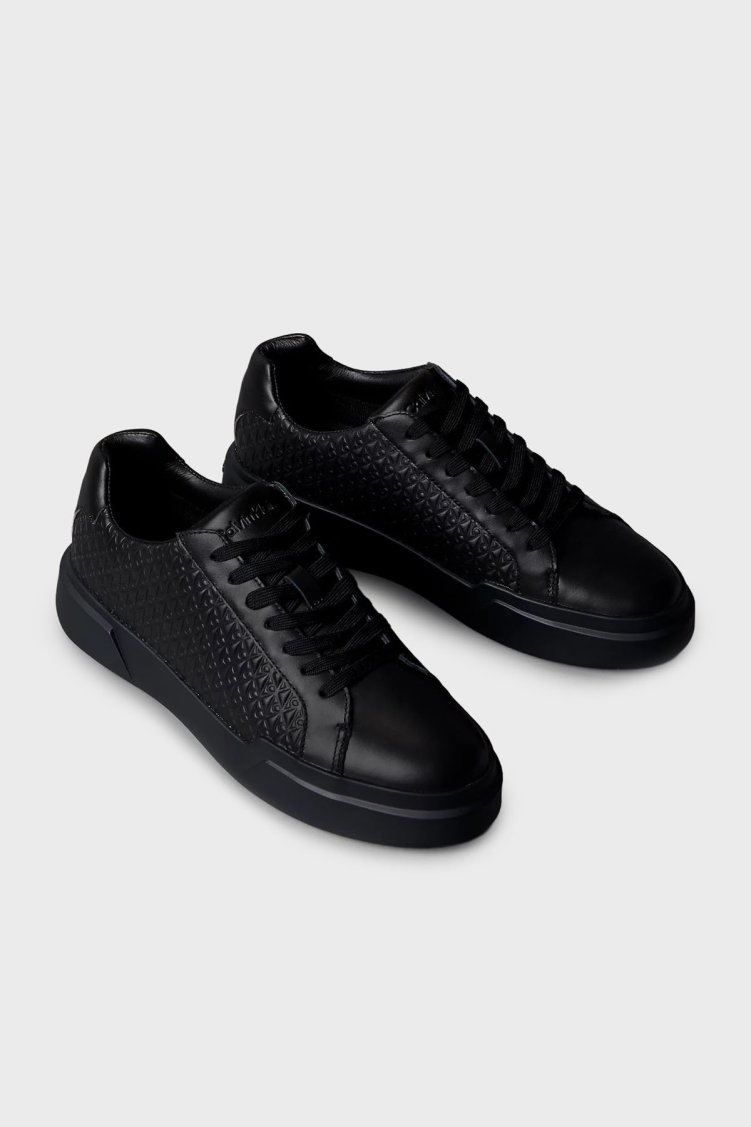 Calvin Klein Tamamı Kabartma Logolu Sneaker YM0YM013830GJ Erkek Ayakkabı YM0YM01383 0GJ SİYAH - Calvin Klein (1)