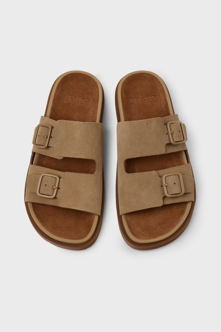 Camper Çift Bantlı Süet Kadın Sandalet K201881-003 KAHVE - Camper (1)