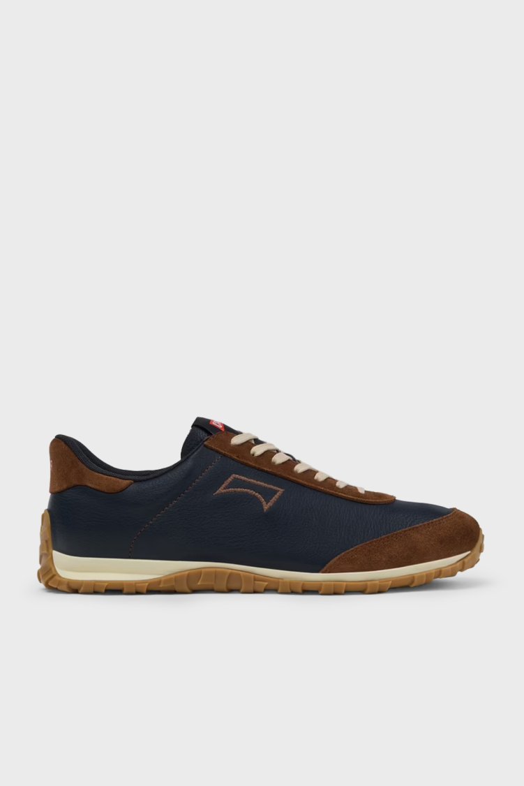 Camper Logolu Deri Sneaker Erkek Ayakkabı K101097-008 Lacivert - Camper
