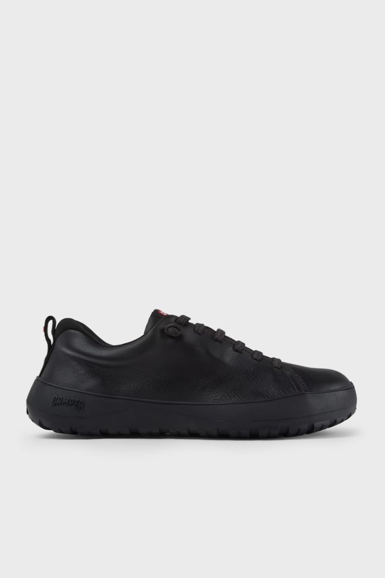 Camper Logolu Deri Sneaker Erkek Ayakkabı K101133-001 Siyah - Camper