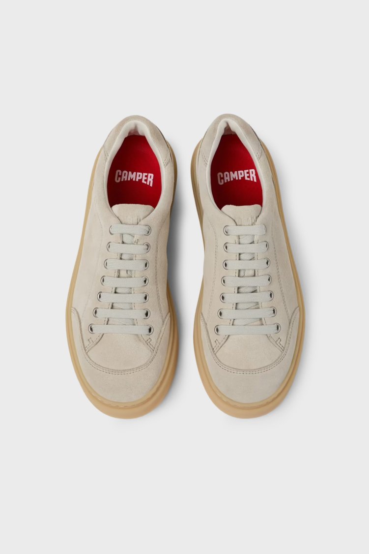 Camper Logolu Süet Sneaker Erkek Ayakkabı K101105-003 Bej - Camper (1)