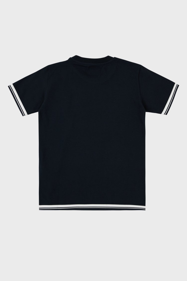 C.P. Company Pamuklu Bisiklet Yaka Çocuk T Shirt 10CKTS048 005792W 888 LACİVERT - C.P. Company (1)