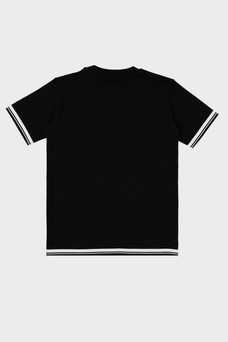 C.P. Company Pamuklu Bisiklet Yaka Çocuk T Shirt 10CKTS048 005792W 999 SİYAH - C.P. Company (1)