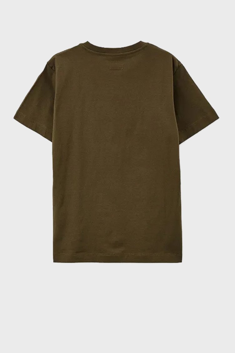 C.P. Company Pamuklu Bisiklet Yaka Çocuk T Shirt 10CKTS054 005792W 683 HAKİ - C.P. Company (1)