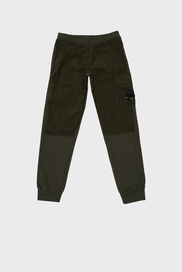 C.P. Company Pamuklu Çocuk Jogger Pantolon 10CKSP028 002246M 683 HAKİ - C.P. Company
