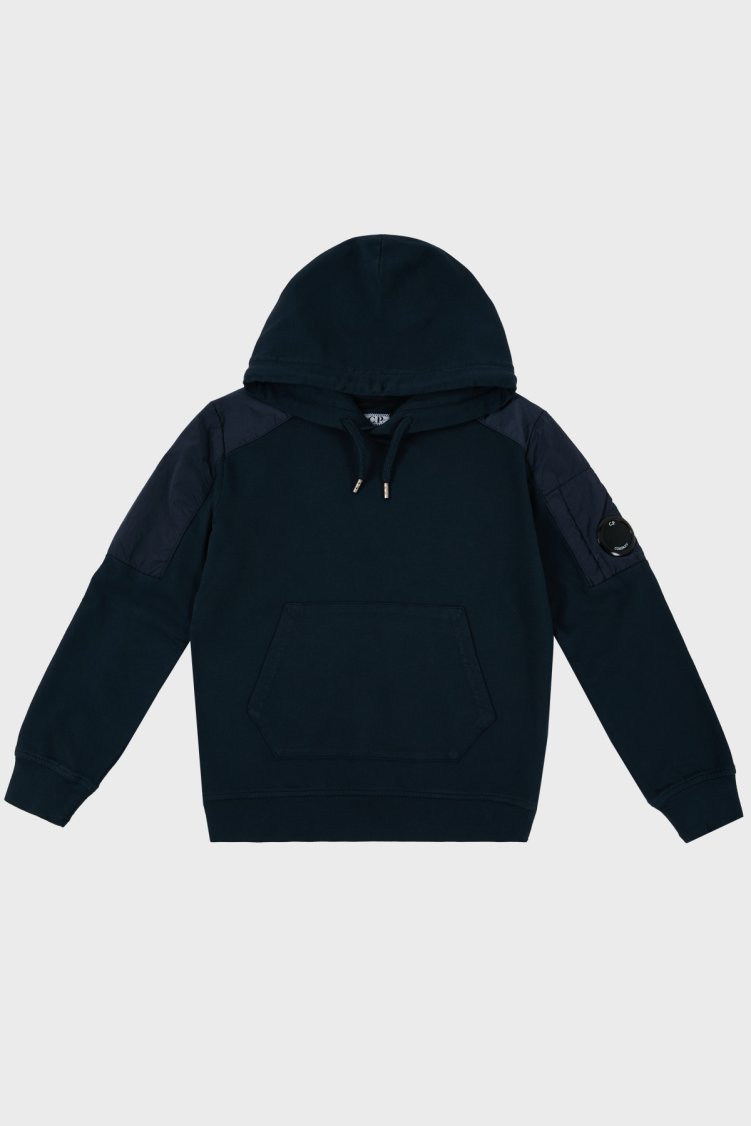 C.P. Company Pamuklu Kapüşonlu Çocuk Sweat 10CKSS027 002246M 888 LACİVERT - C.P. Company