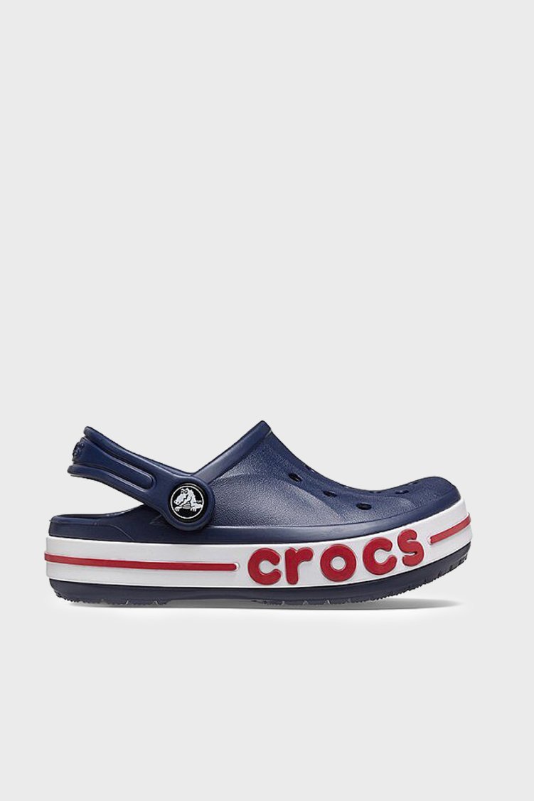 Crocs Bayaband Clog K Logolu Çıkarılabilir Kayışlı Sandalet Erkek Çocuk Terlik 207019-410 LACİVERT - Crocs