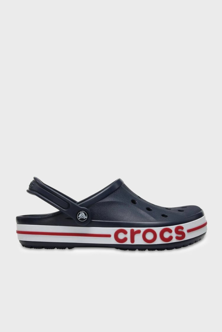 Crocs Bayaband Clog Logolu Unisex Terlik 205089-4CC LACİVERT-KIRMIZI - Crocs